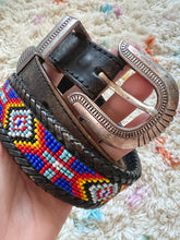 Load image into Gallery viewer, Beaded Leather Belt
