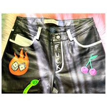 Load image into Gallery viewer, Sticker Sheet Leather Pants
