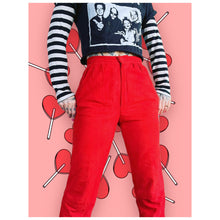 Load image into Gallery viewer, Red Suede Pants
