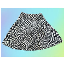 Load image into Gallery viewer, Trippy Checkered Skirt
