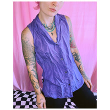 Load image into Gallery viewer, Purple Silk Tank Top
