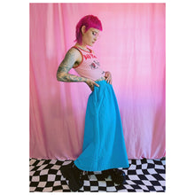 Load image into Gallery viewer, Blue Cotton Skirt
