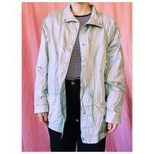 Load image into Gallery viewer, Shiny Light Blue Windbreaker
