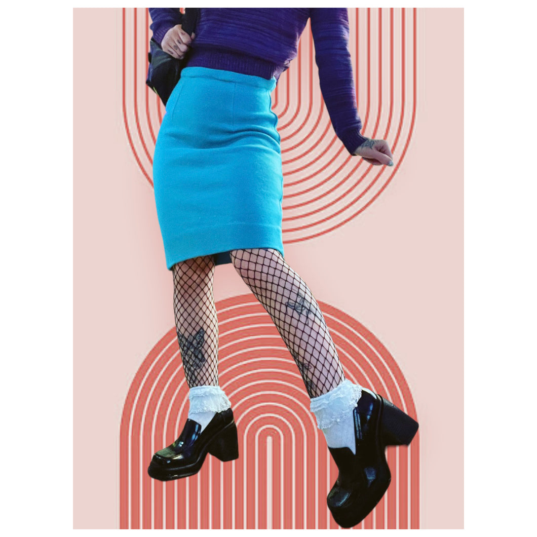 Wool Pencil Skirt