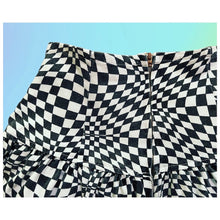 Load image into Gallery viewer, Trippy Checkered Skirt
