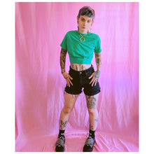 Load image into Gallery viewer, 80’s Green Crop Top
