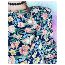 Load image into Gallery viewer, Floral 80’s Blouse
